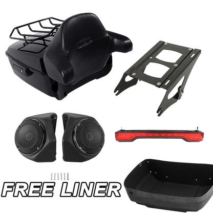 Trunk Pad Light Speakers for Harley Touring Electra Road Glide (2014–2023)