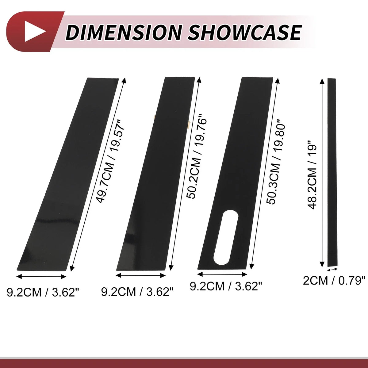 7 Pcs Door Pillar Window Trim for Ford Explorer Sport Trac (2001–2005) Black
