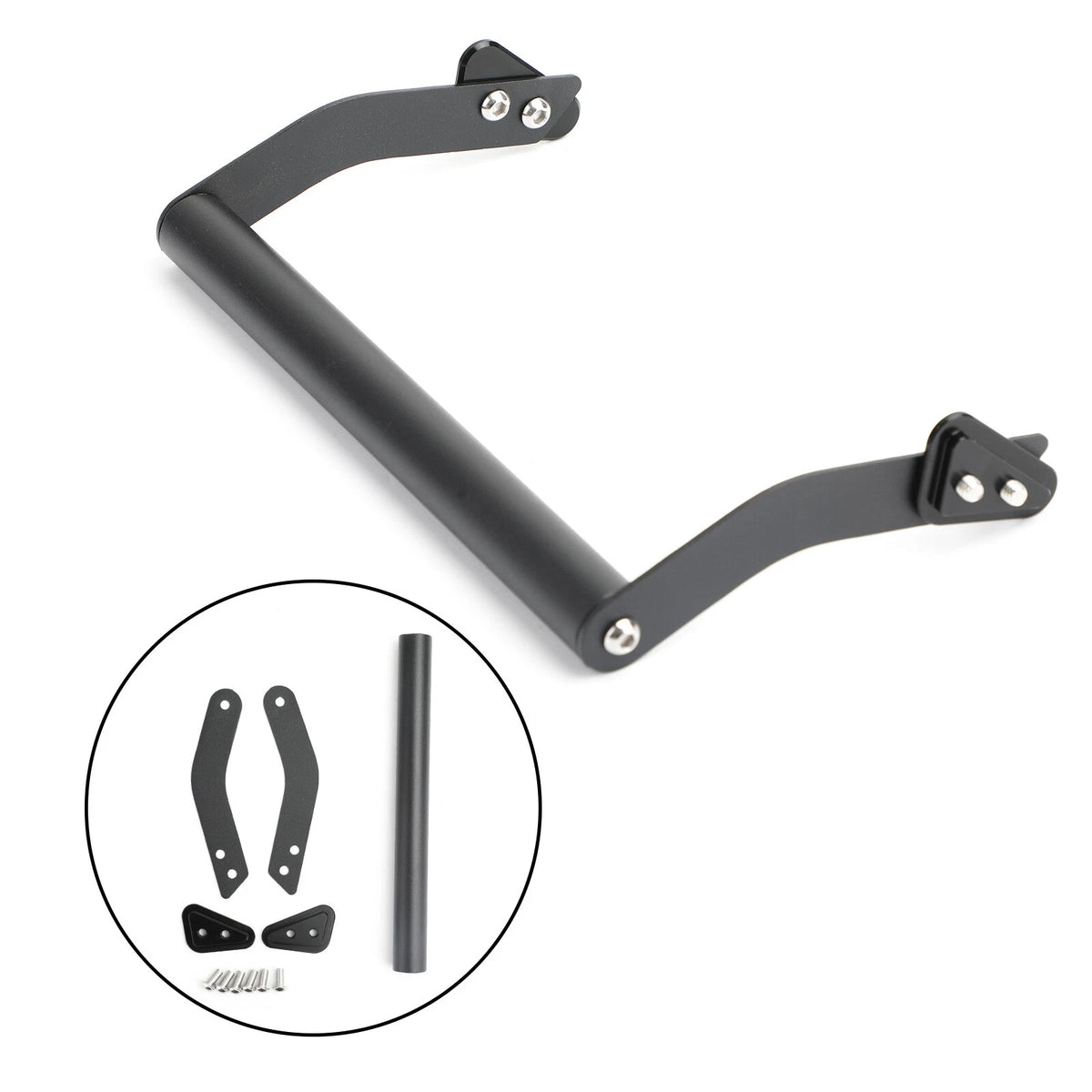 GPS/Smartphone Mount Navigation Bracket for Kawasaki KLE650 Versys650 (2015–2019) M523-A101-Black