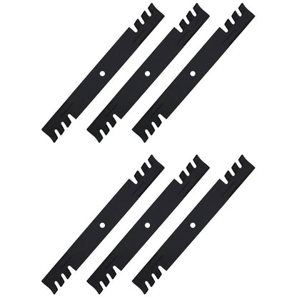 6X Toothed Mower Blades for AYP (Fits 531307235)