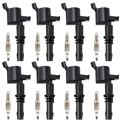 8-Pack Ignition Coils and Iridium Spark Plugs for Ford F-150 (2004–2010)