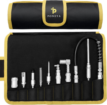 9X Grease Gun Couplers for Quick Connect Accessory Kit
