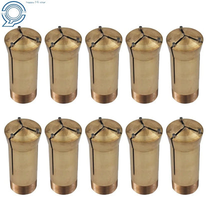 10 Pack Brass Collet for Lathe Milling Holder (1/16")
