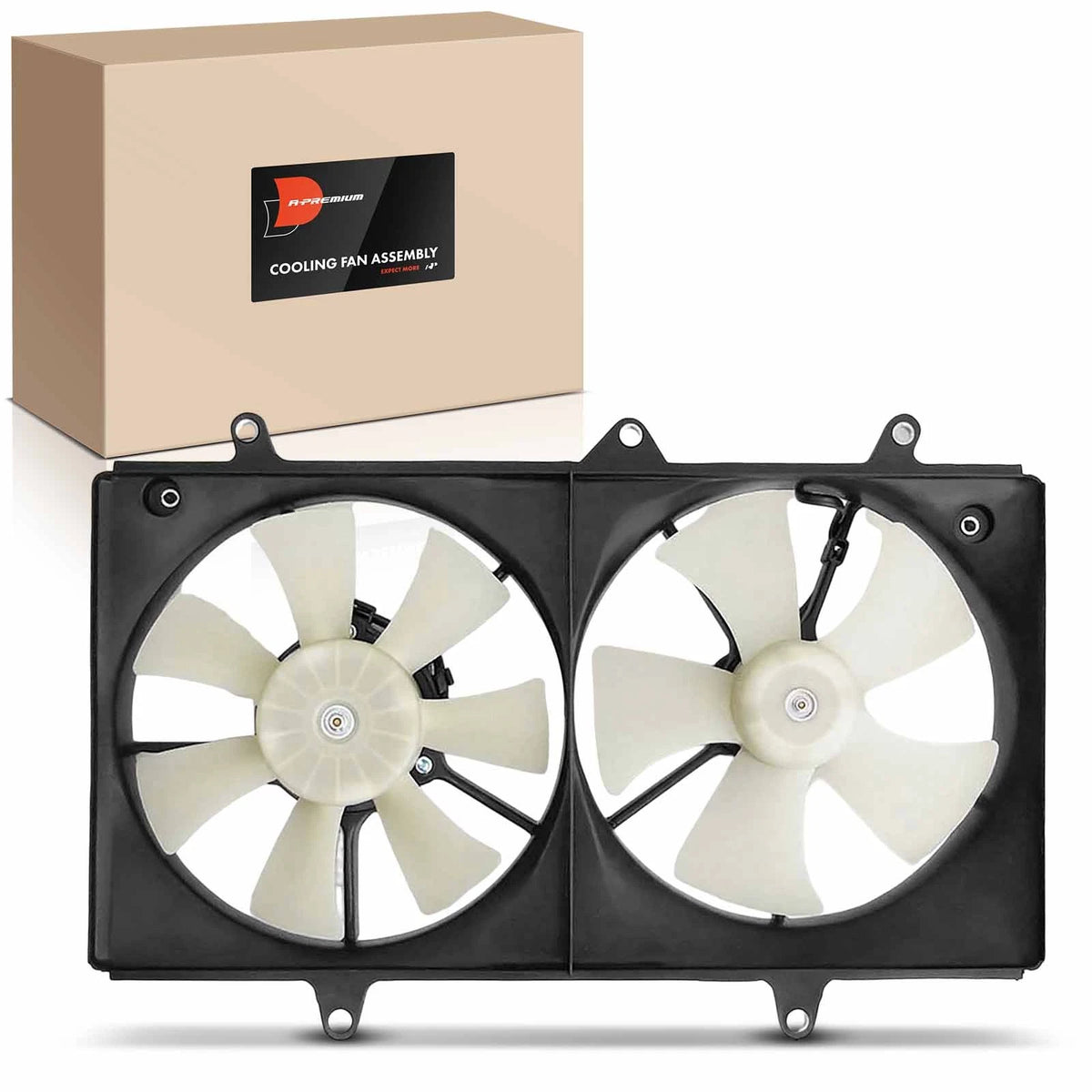 Dual Cooling Fan Assembly for Toyota Corolla (1998–2002) 163610D020, 163630D010, 1636322010, 167110D010