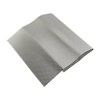 Lightweight Embossed Aluminum Heat Shield for Exhausts and Motors (400x330 mm)
