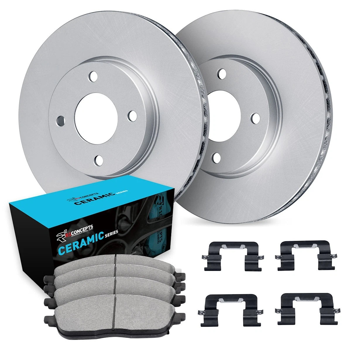 2X Brake Disc and Pad Kit for Chevy Aveo (2004–2016) WDWH1-47018