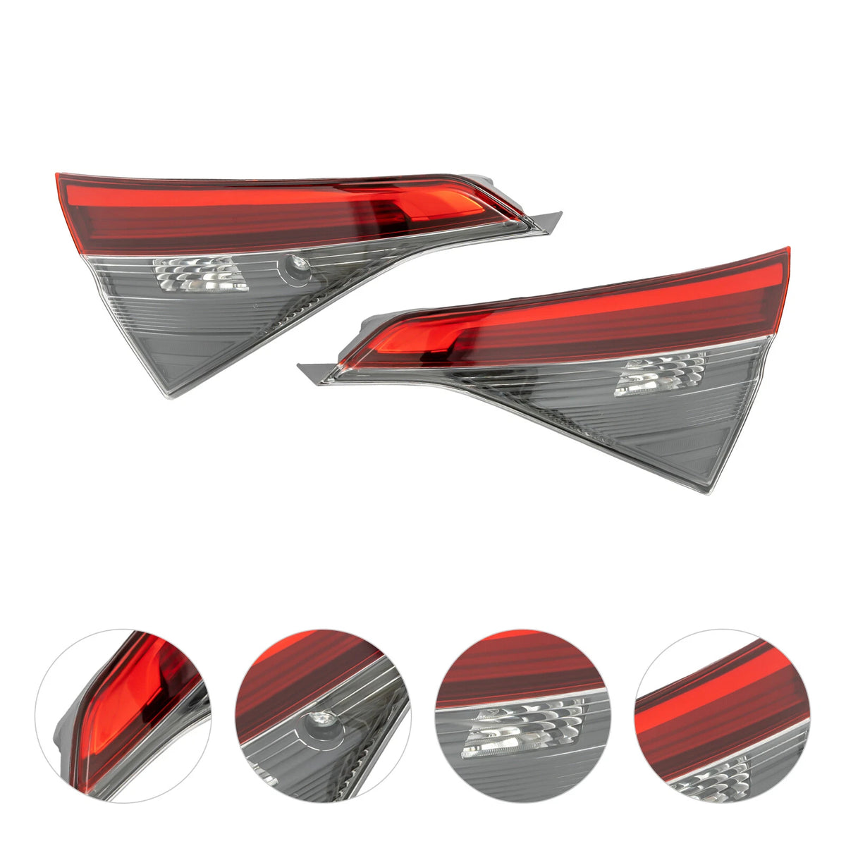 1 Pair Halogen Tail Lights for Honda Civic Sedan (2022–2023) 17-5947-00, 17-5948-00, 34150-T20-A01, 34155-T20-A01