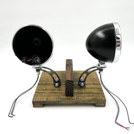 Headlight Stand Kit for Black Dietz Buckets with Custom Steel Frame (Pair)