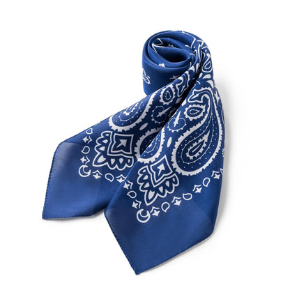 Silk Feel Luxury Satin Square Scarf for Men - Vintage Design
