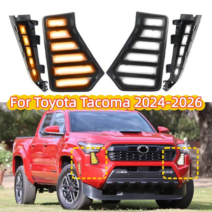 LED Headlight Day Running Lights Wheel Arch Lamps for Toyota Tacoma (2024–2025)