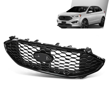 Front Bumper Upper Grille for Ford Edge ST (2019–2022) Black