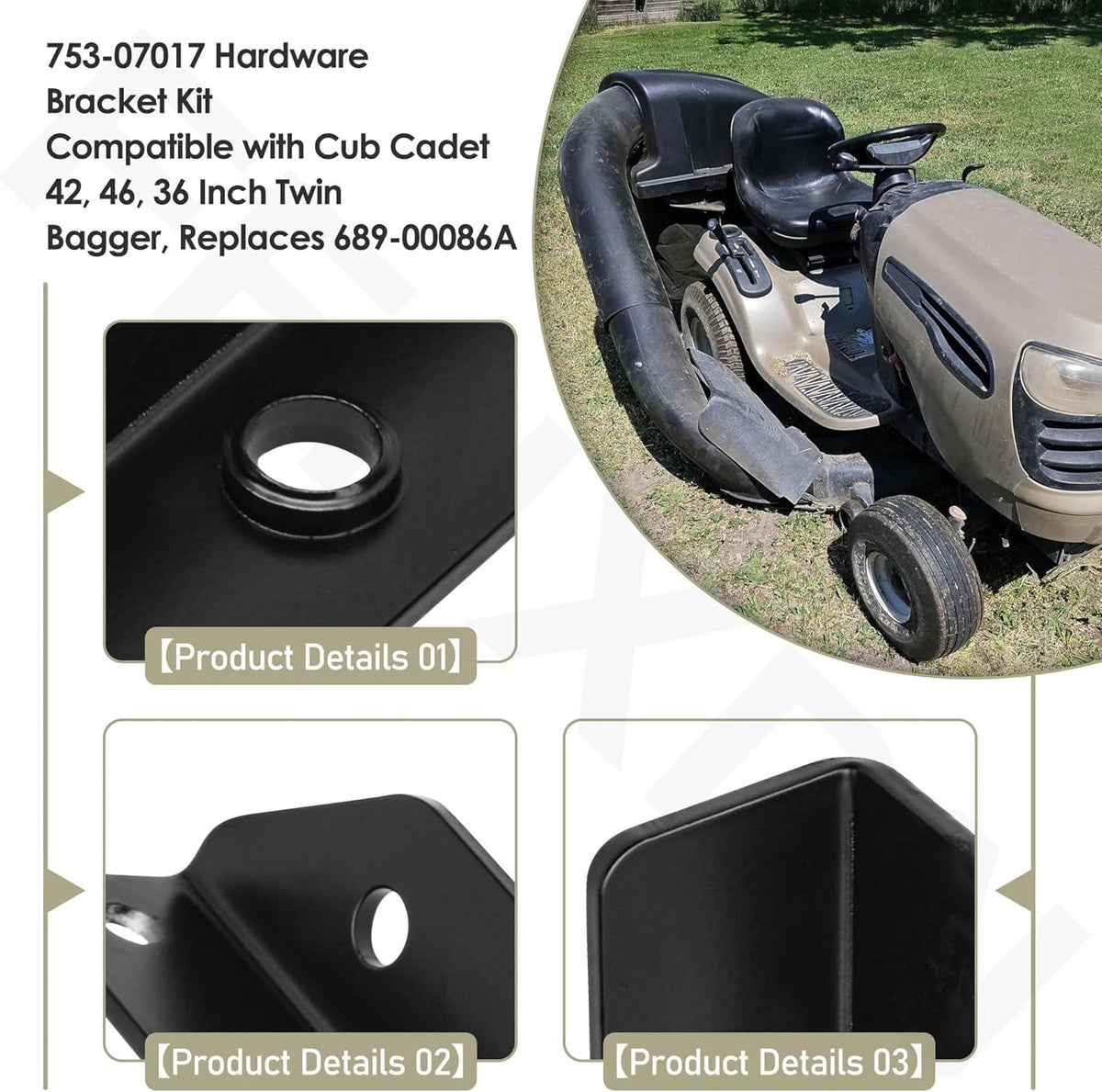 Hardware Bracket Kit for Cub Cadet 42 46 Bagger