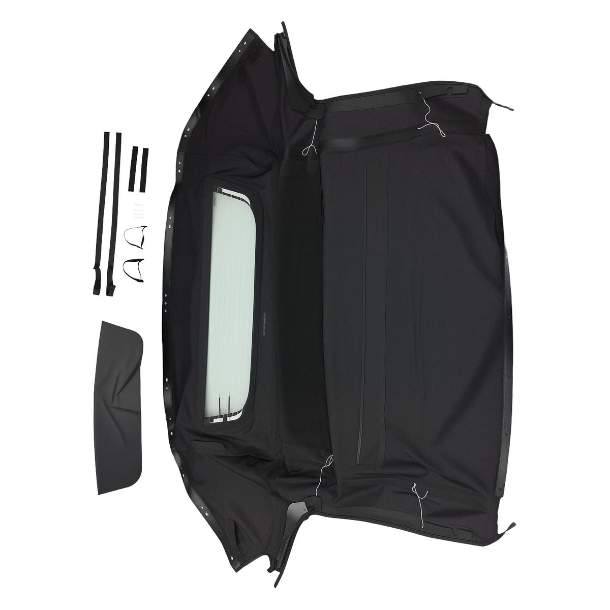 Black Glass Window Top for Honda S2000 (1999–2009) PVC Convertible Cover