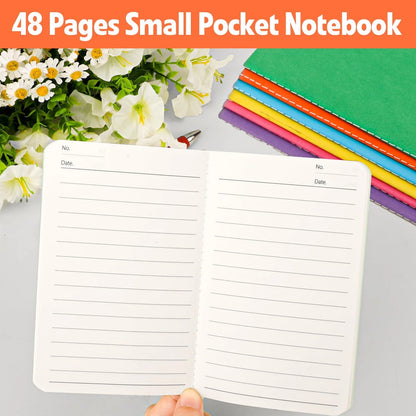 Set of 150 Mini Pocket Notebooks Wide Ruled 3.5x5.5 Inch Student Journal