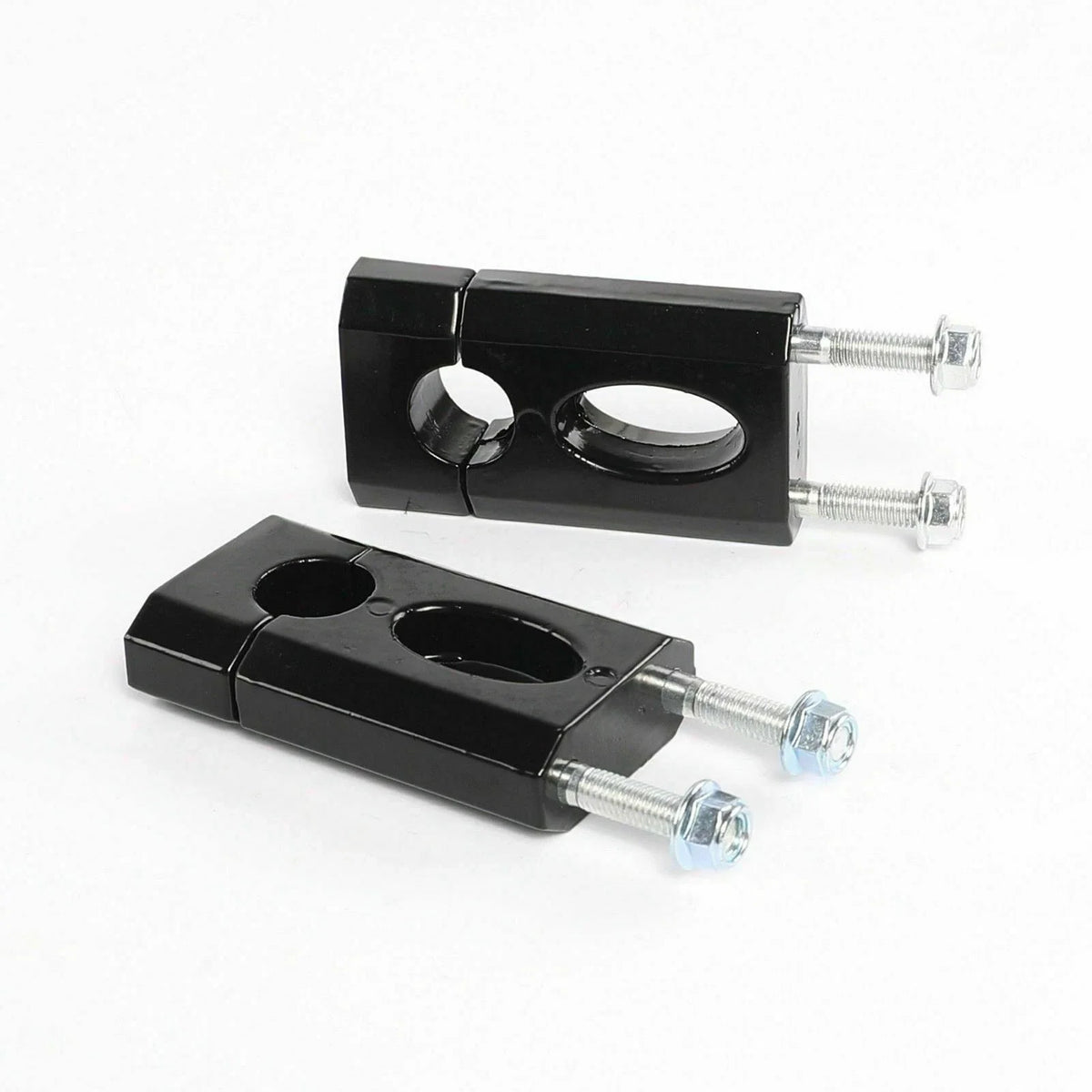 Set of 2 Black Handlebar Mount Clamps Risers 7/8" for Honda XR50 CRF50