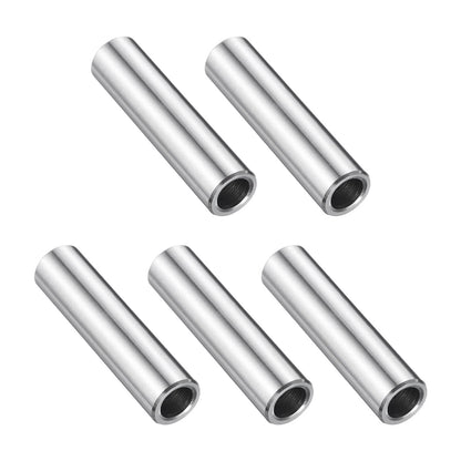 Set of 5 Stainless Steel Spacers 1/4" Bore x 3/8" x 1-1/2"