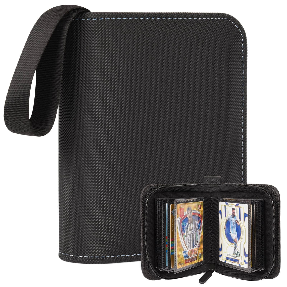 Pocket Card Binder for Collectible Trading Albums (Single Small, Black)