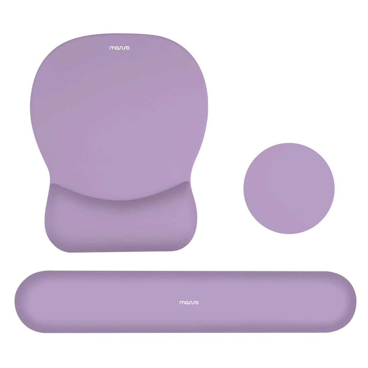 Wrist Rest Support for Keyboard & Mouse Pad 17.32 x 3.15 inches, Purple