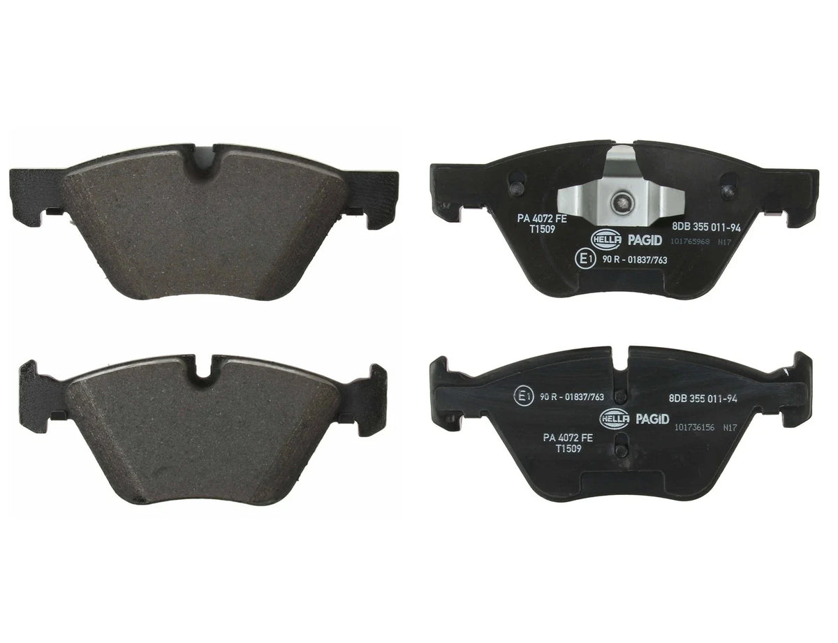 Set of 4 Hella Pagid Front Disc Brake Pads for BMW 128i (2008–2013)