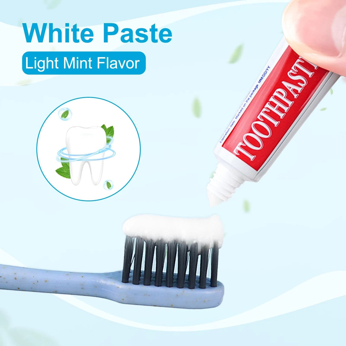 30 Tubes Travel Size Toothpaste Disposable Mini 1 Fl Oz (Pack of 30)