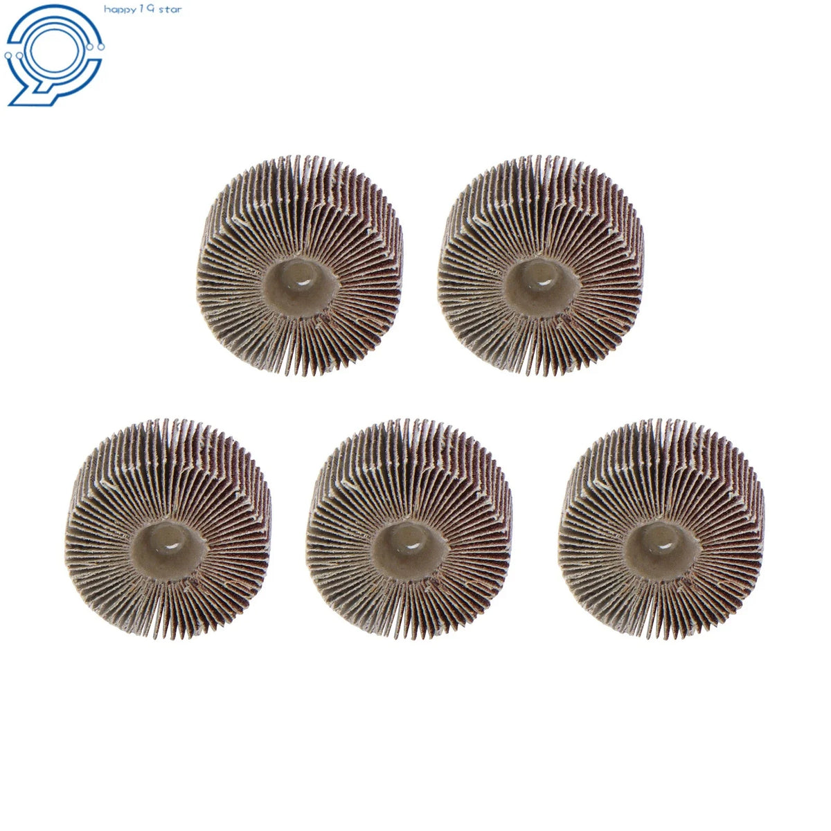5 Pack Flap Wheels 2" x 1" x 1/4" Shank 120 Grit Aluminum Oxide