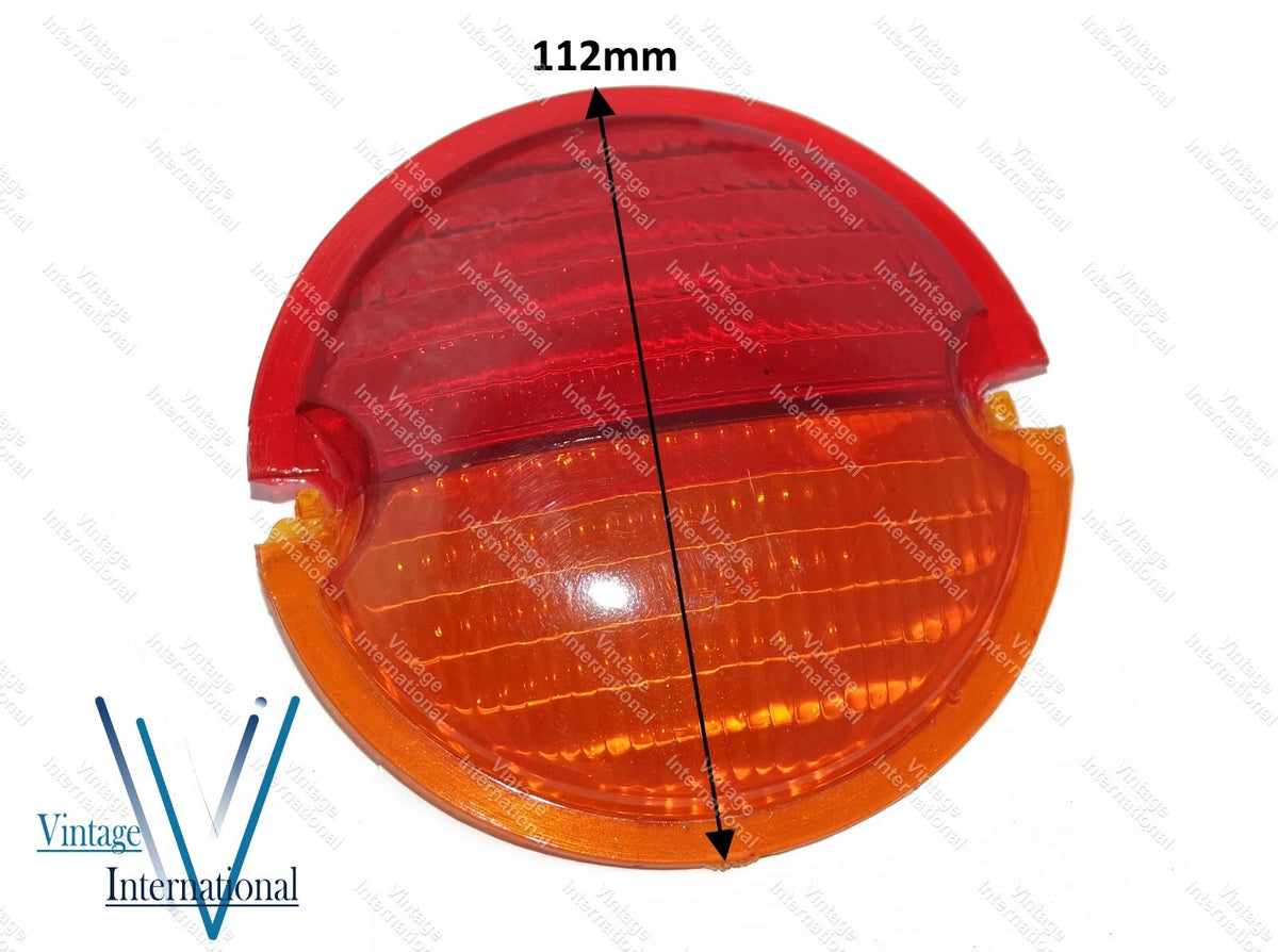 Pair Rear Brake Tail Light Lens for Jeep Willys (1941–1965)