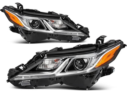 Set of 2 LED Headlights w/Bulb for Toyota Camry LE SE L TRD (2018–2024)