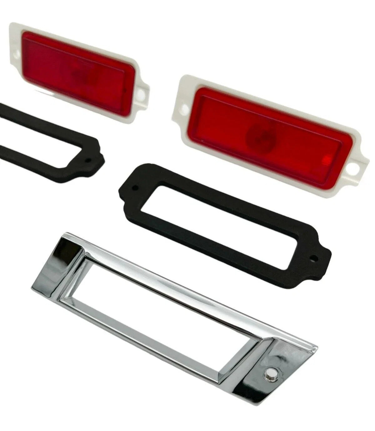 Rear Red Marker Light Assemblies Replacement for 1968 Chevy Passenger Car
