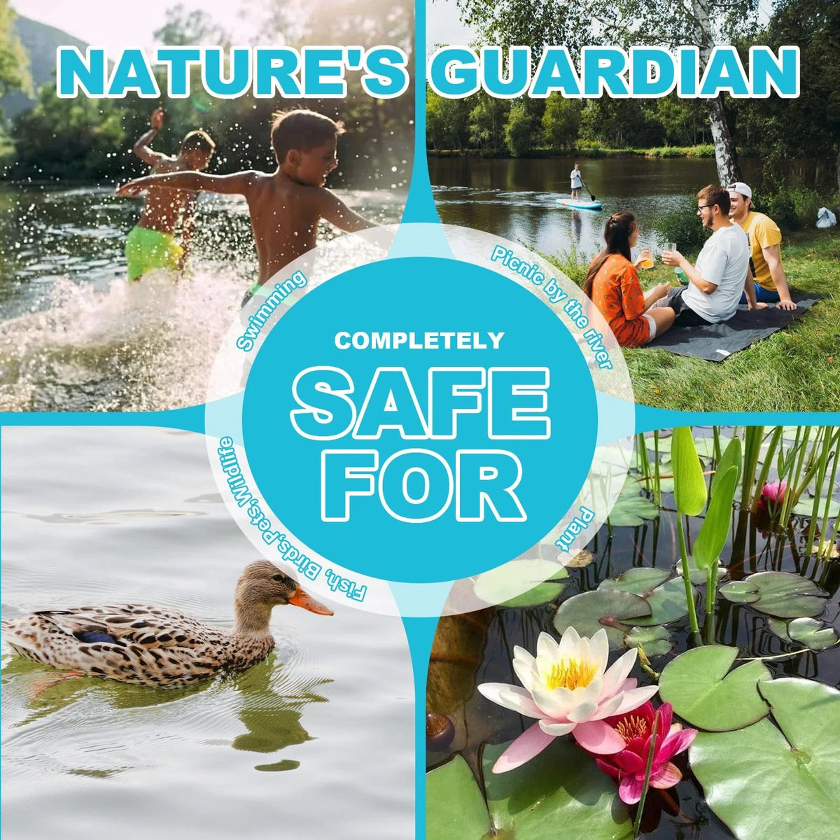 Natural Pond Sludge Remover Tablets with Beneficial Bacteria (2 LB)