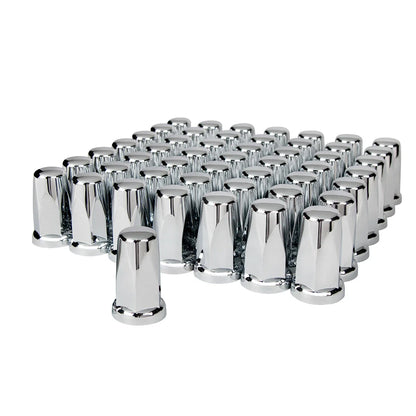 Chrome Lug Nut Covers 33mm Push-On for Ford F-150 60-Pack (1974–2023)