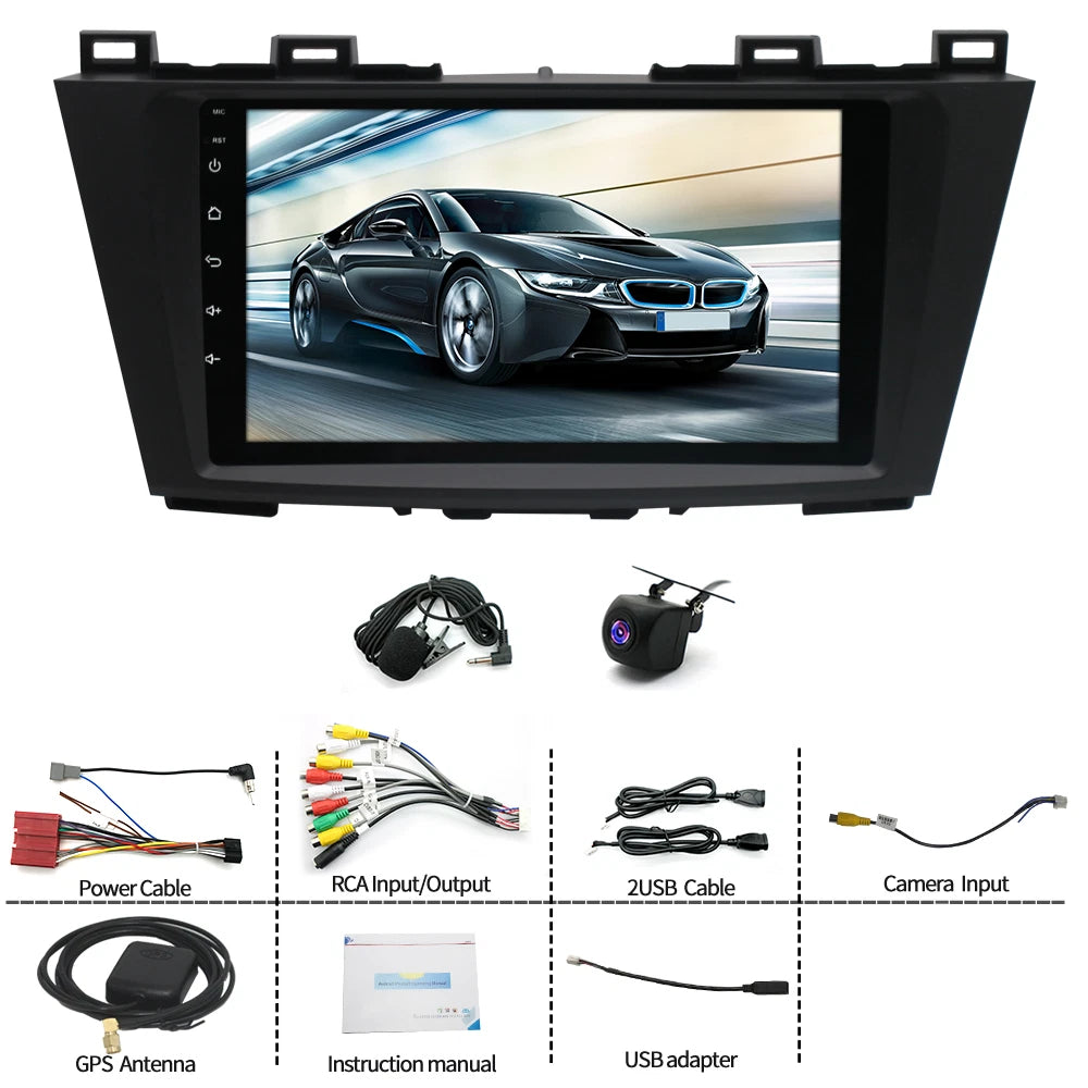 2X Android 13 Car Stereo for Mazda 5 (2011–2015) - GPS, Carplay