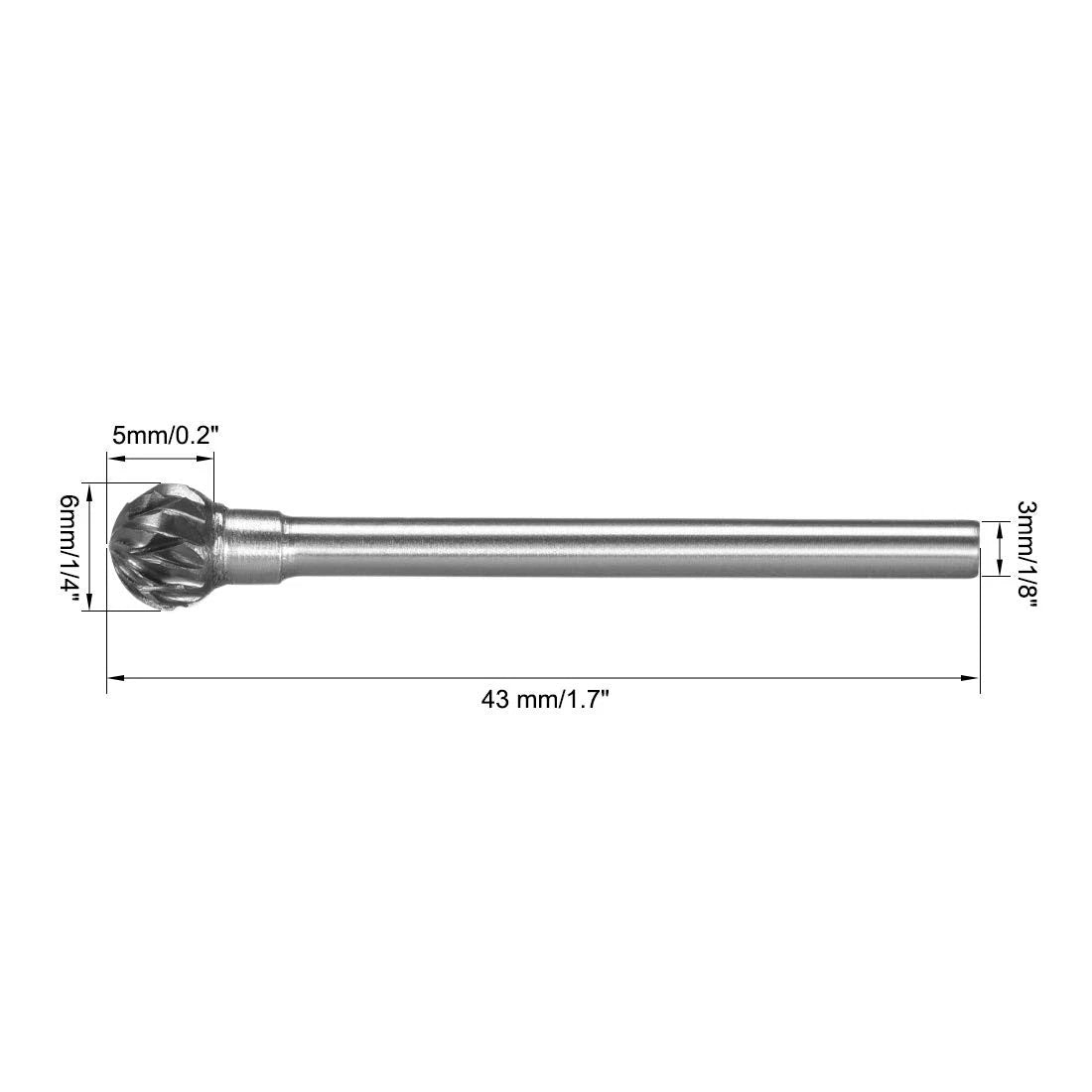 Tungsten Carbide Rotary Files Set for Automotive Use (1/8" Shank)