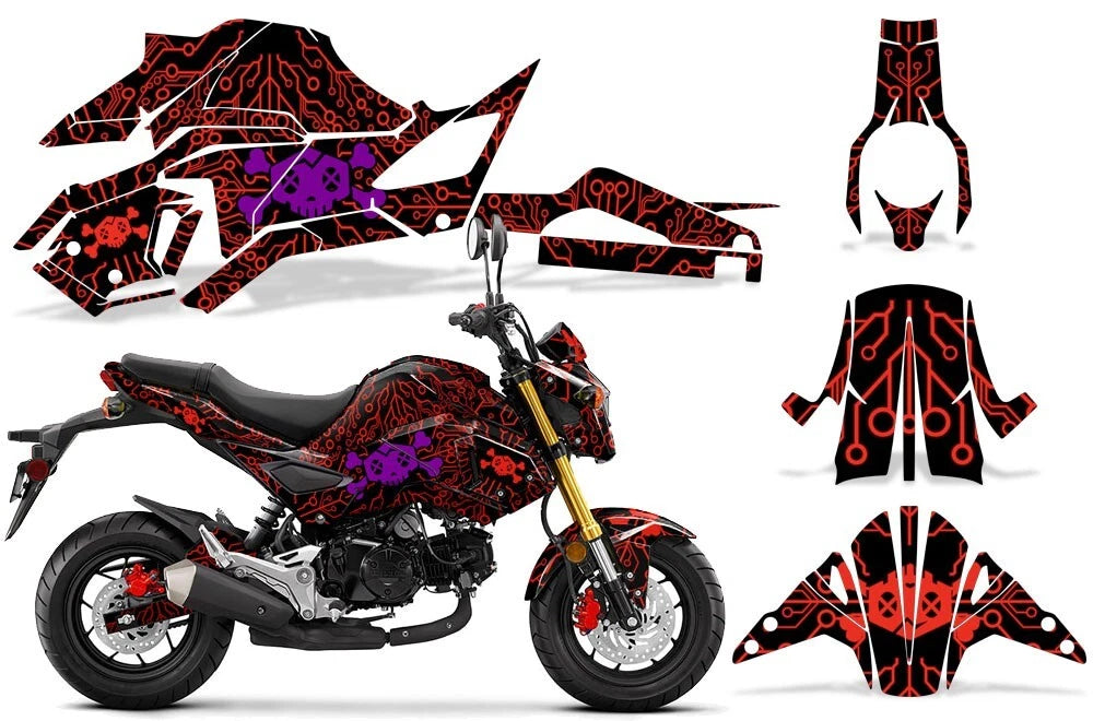 Street Bike Decal Graphic Kit for Honda GROM125 (2017–2020) WD1026
