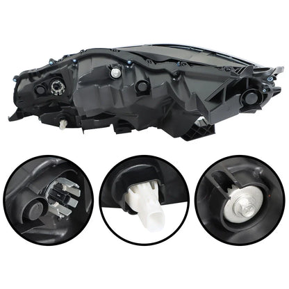 LED Headlight for Toyota Sienna LE XLE (2021–2022) Black Clear