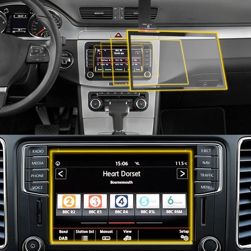 6.5'' Touch Screen Digitizer for VW Skoda MIB Car STD2 Radio (200-680)