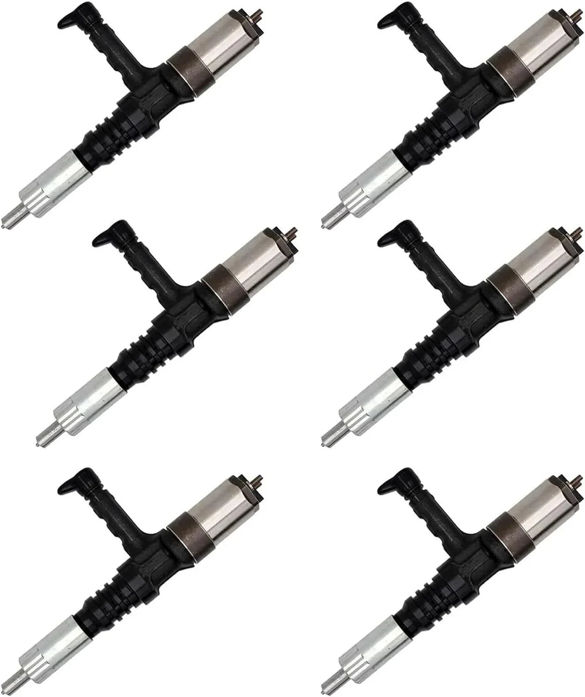 Set of 6 Common Rail Injectors 0445120074 for Deutz Volvo Trucks (D7E240–D7E320)