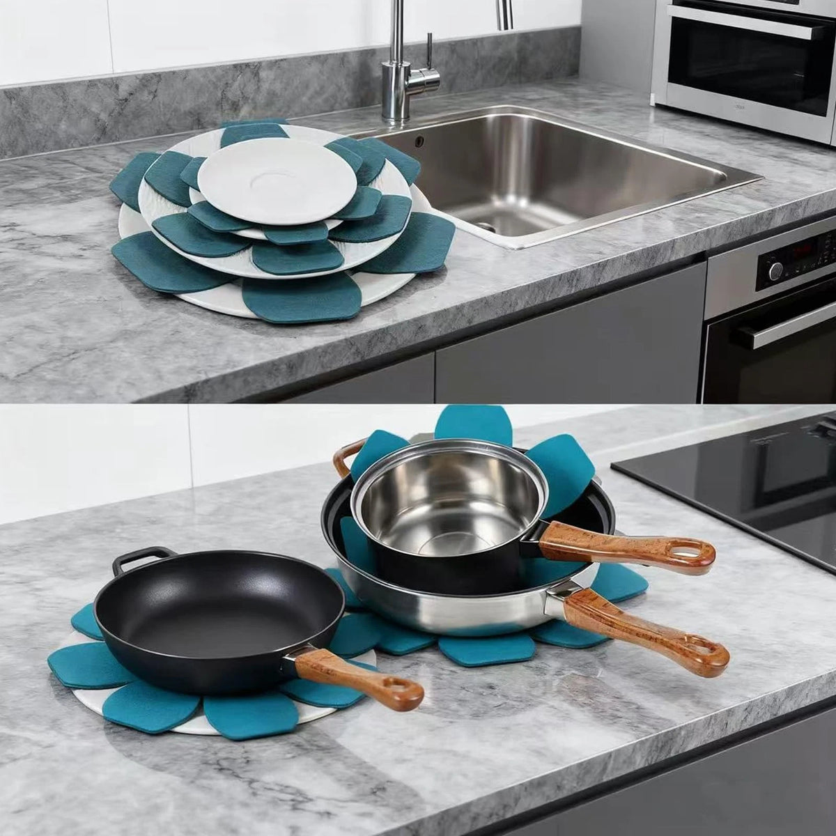 12 Pack Pot and Pan Protectors for Kitchen (Various Sizes)