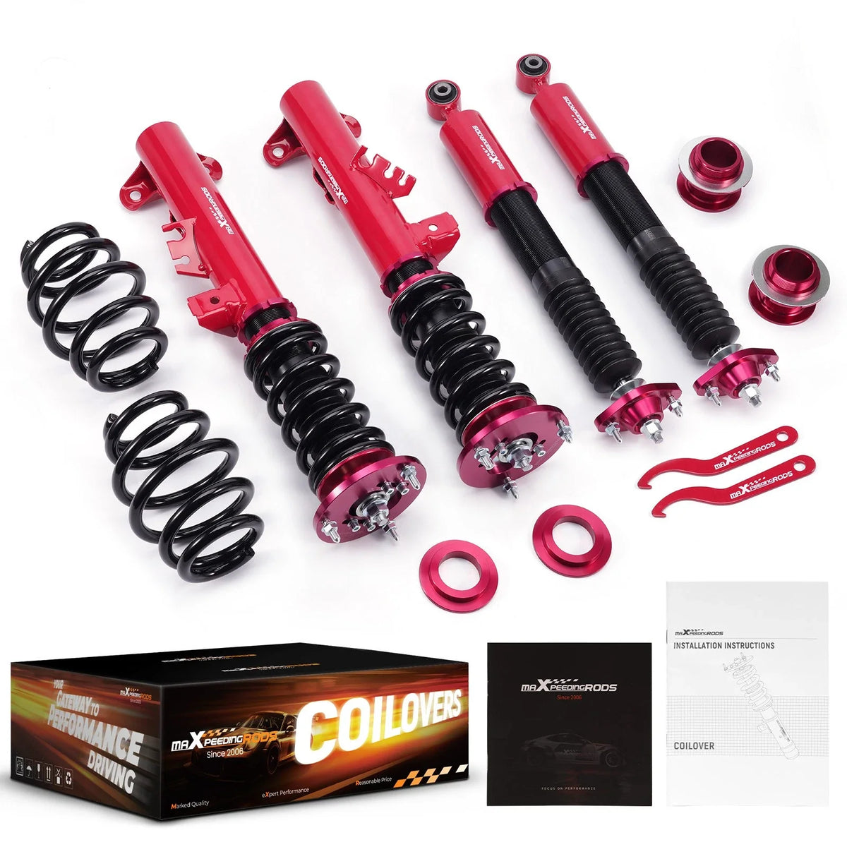 Coilovers Shocks + Springs Kit for BMW E36 3 Series (1992–1999)
