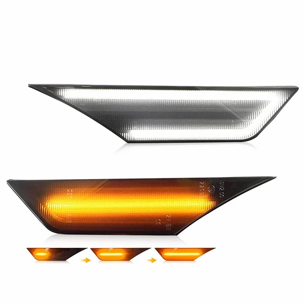 LED Marker Side Lights Turn Signal DRL Lamps Pair for Honda Civic (2016–2021)