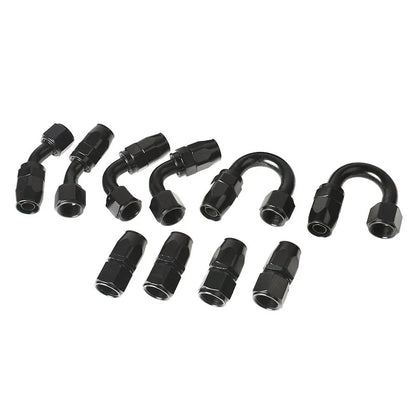 Braided Fuel Hose Line with 10AN Swivel Fitting Kit for Universal Vehicles