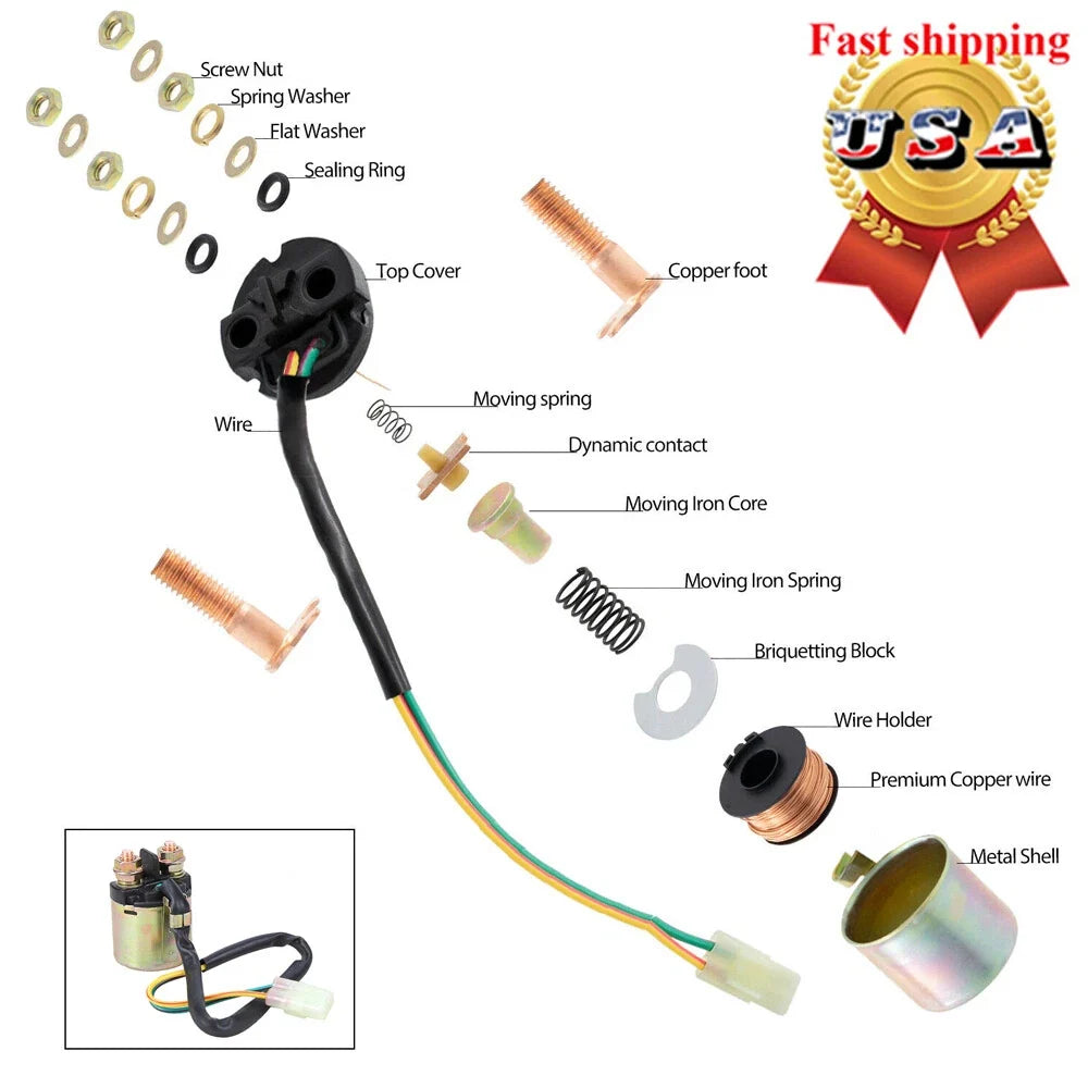 Starter Relay Solenoid for Honda Foreman 450 TRX450ES / S 1998–2001