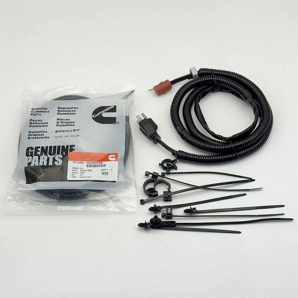 Block Heater Cord Cable for Dodge Ram 2500 3500 (2003–2019) 251919, 251919C, 3600008, 68409910AB