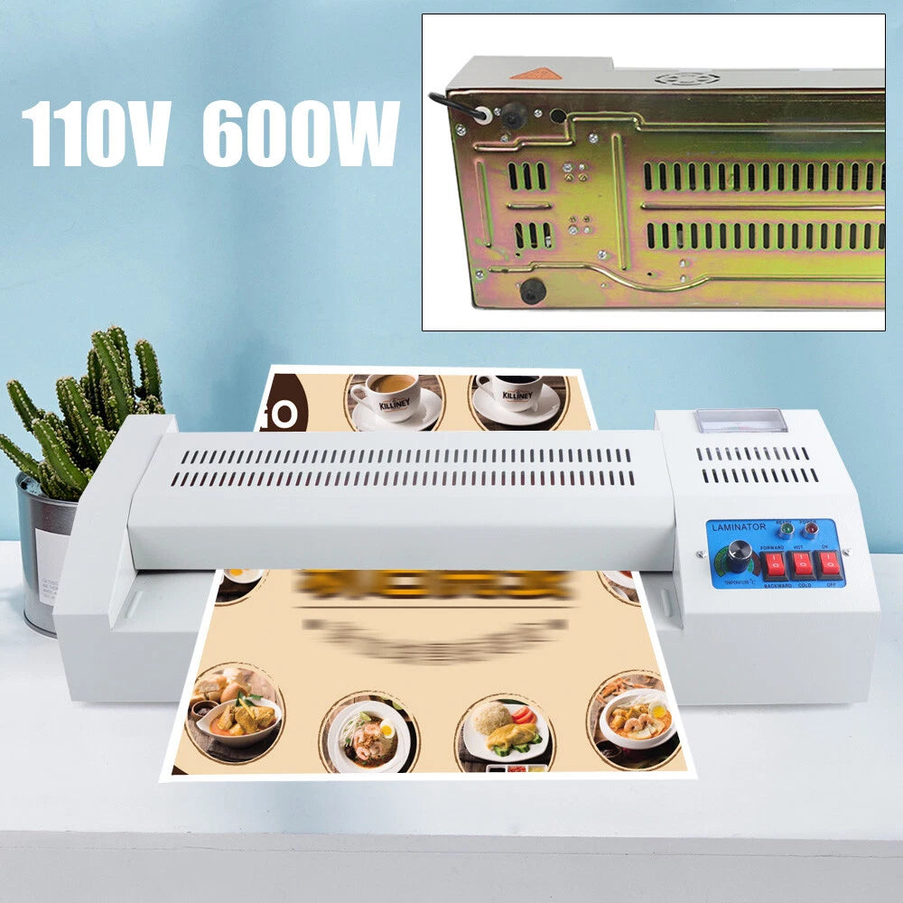 13" Laminating Machine for A3 A4 (Thermal, Hot Cold Film)