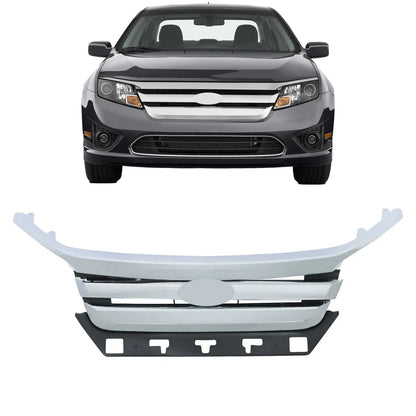 Set of 4 Front Grille with Chrome Trim for Ford Fusion (2010–2012)