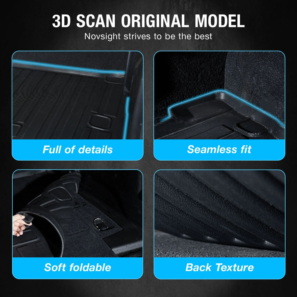 Set of 3 All Weather Floor Mats for Mazda CX-5 (2018–2023) NOVA500FMMCX5