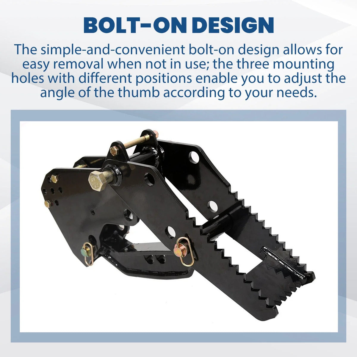 Backhoe Thumb Excavator Claw Attachment for Kubota Mahindra (Universal)