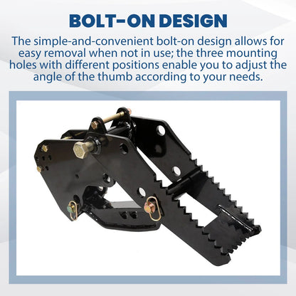 Backhoe Thumb Excavator Claw Attachment for Kubota Mahindra (Universal)