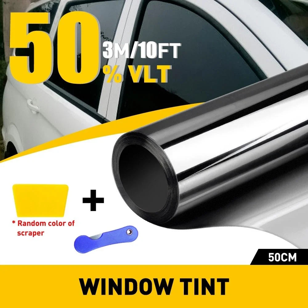 Window Tint Film 50% VLT for Car Home Office Glass (20" x 10')