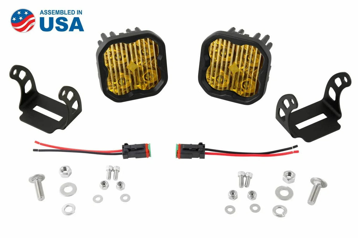 Stage Series SAE DOT Yellow Sport Fog LED Pods with ABL for Ford (2007–2014)