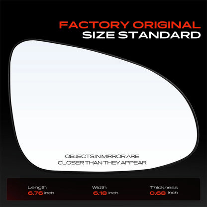 Manual Mirror Glass for Toyota Camry (2012–2014) - 8791706400, TO1325118